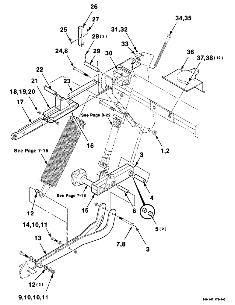 Схема запчастей Case IH SC414 - (7-14) - FLOTATION ASSEMBLY - RIGHT (SC414) (09) - CHASSIS