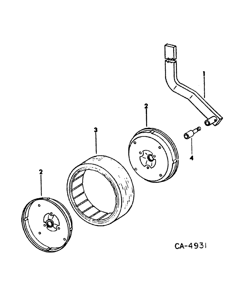 Схема запчастей Case IH 133 - (A-22) - GAUGE WHEEL (09) - CHASSIS