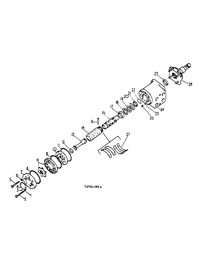 Схема запчастей Case IH 574 - (10-041) - INTEGRAL HYDROSTATIC STEERING VALVE, DANFOSS STEERING (07) - HYDRAULICS