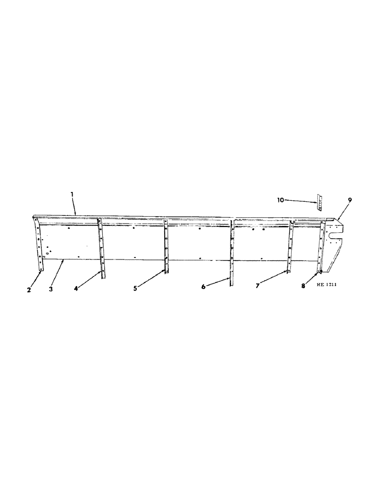 Схема запчастей Case IH 130 - (H-03) - SPREADER BOX SIDE 