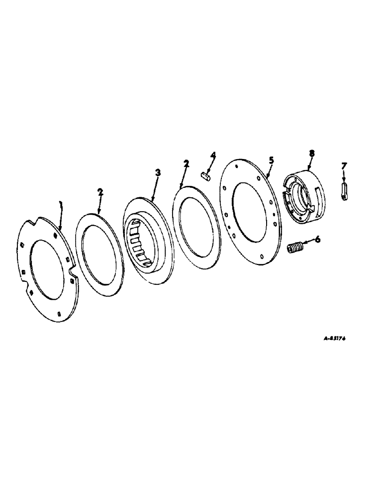 Схема запчастей Case IH 430 - (E-63) - POWER TAKE-OFF DRIVE SHAFT CLUTCH, WHEN ORDERED 