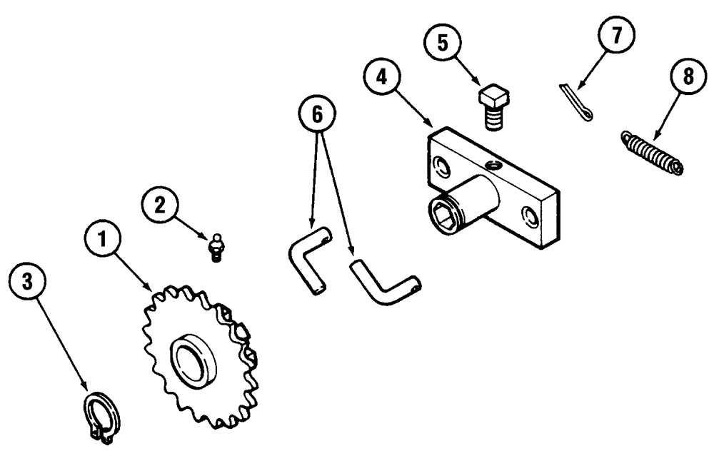 Схема запчастей Case IH 5400 - (9-26) - RATCHET SPROCKET (09) - CHASSIS