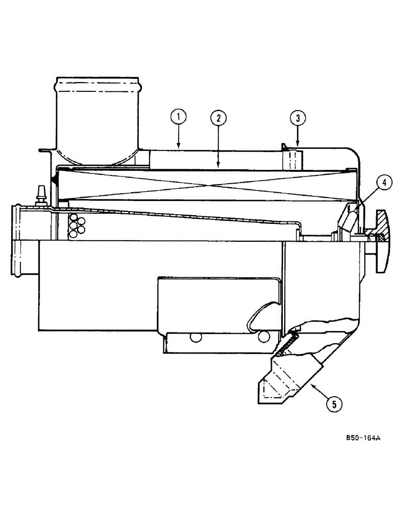 Схема запчастей Case IH 685 - (2-094) - AIR CLEANER - COOPERS (02) - ENGINE