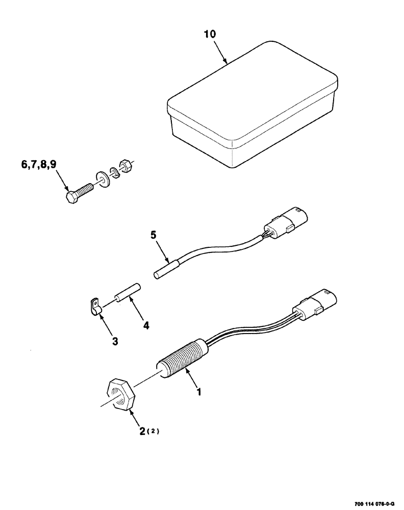 Схема запчастей Case IH 8576 - (04-012) - ELECTRICAL KIT, 7007114076 BOX OF SERVICE PARTS (06) - ELECTRICAL