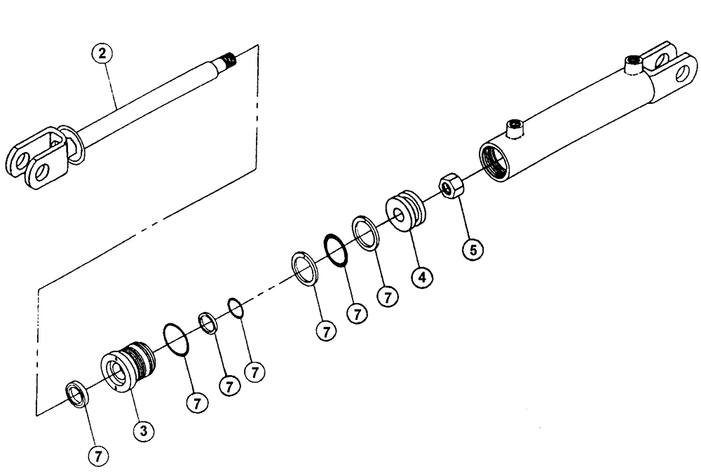 Схема запчастей Case IH SPX2130 - (07-006) - AXLE ADJUST Cylinders