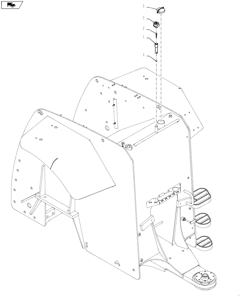 Схема запчастей Case IH STEIGER 350 - (39.100.04[01]) - FUEL TANK & ASSOCIATED PARTS - NA & EURO (39) - FRAMES AND BALLASTING