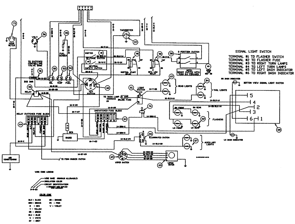 Схема запчастей Case IH PATRIOT NT - (11-003) - WIRING SCHEMATIC - CAB (06) - ELECTRICAL