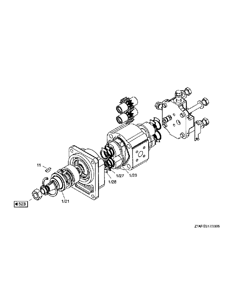 Схема запчастей Case IH 8790 - (243) - HYDRAULIC MOTOR (35) - HYDRAULIC SYSTEMS