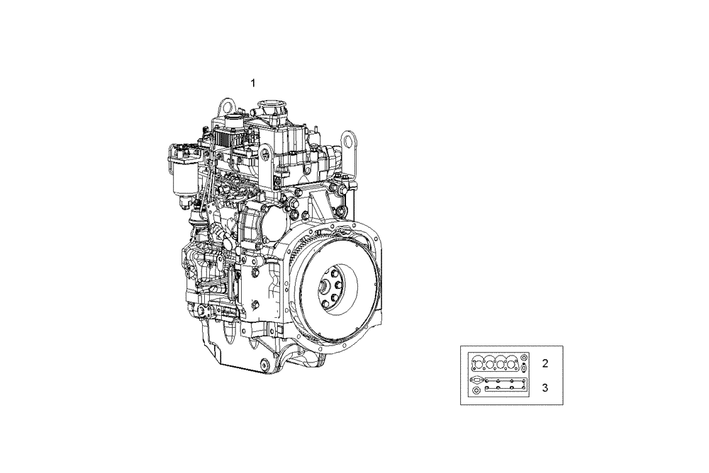 Схема запчастей Case IH F4CE0304B D601 - (0100.239) - COMPLETE ENGINE 