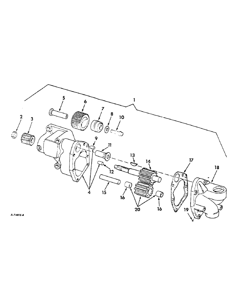 Схема запчастей Case IH 2806 - (D-25) - DIESEL ENGINE, OIL PUMP, DIESEL ENGINE TRACTORS (01) - ENGINE