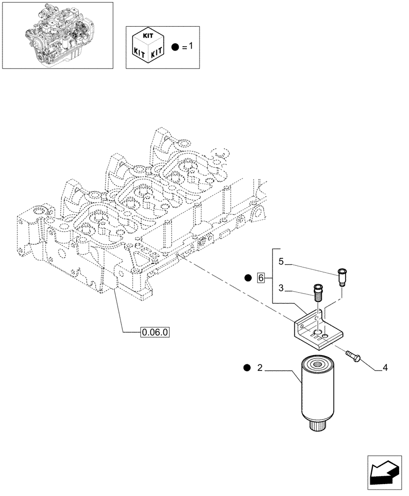 Схема запчастей Case IH F4GE9684B J601 - (0.20.0[01]) - FUEL FILTER (504054973) 