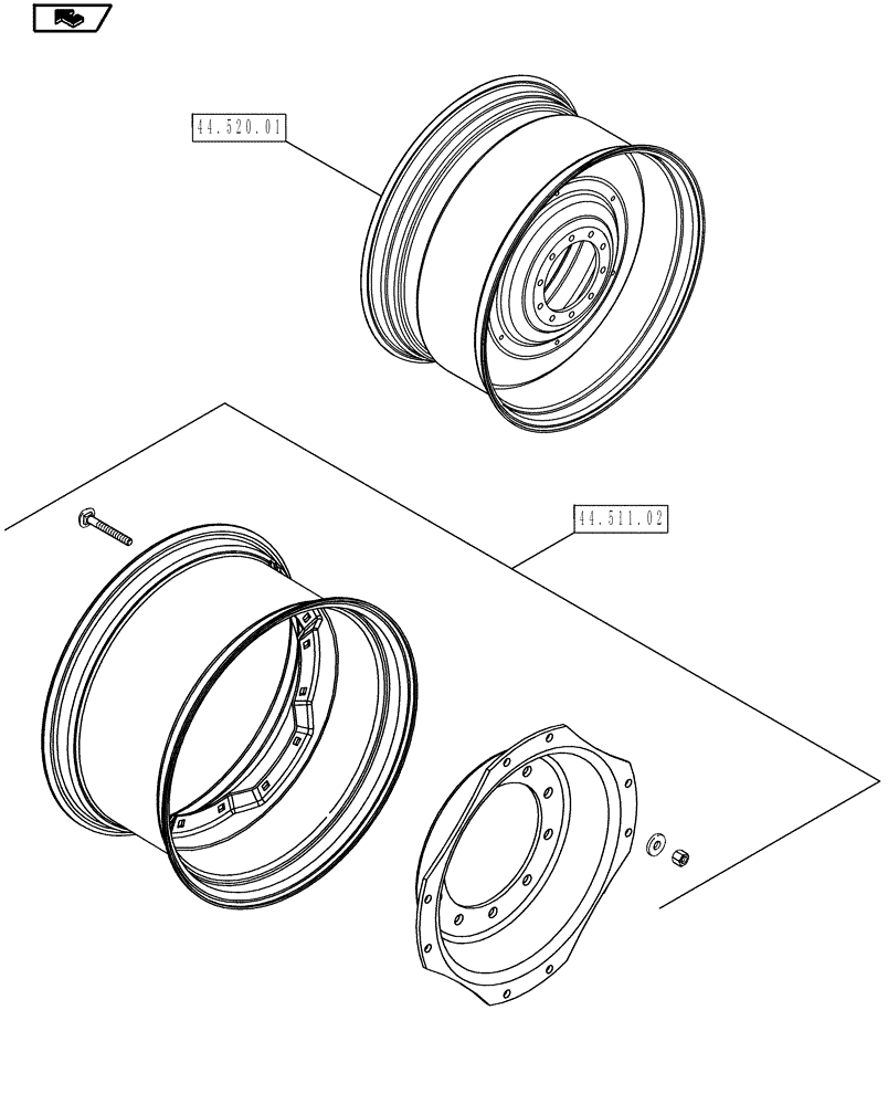 Схема запчастей Case IH MAGNUM 180 - (00.000.44) - PICTORIAL INDEX - AXLE & WHEELS (00) - GENERAL & PICTORIAL INDEX
