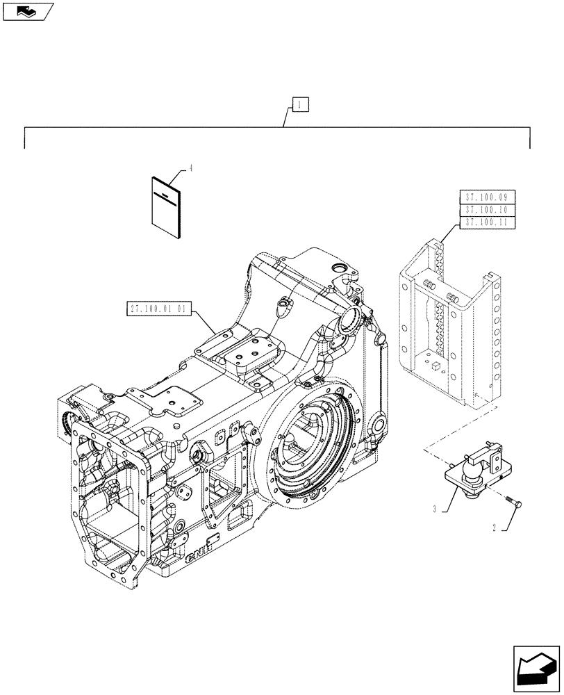 Схема запчастей Case IH PUMA 130 - (88.037.09) - DIA KIT, STEERING GUIDES FOR K80 BALL HITCH (88) - ACCESSORIES