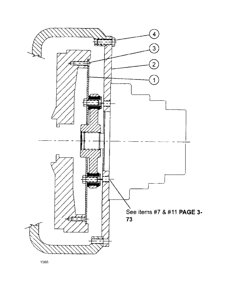 Схема запчастей Case IH SPX3185 - (03-005) - ENGINE - FLYWHEEL COUPLER ASSEMBLY (01) - ENGINE