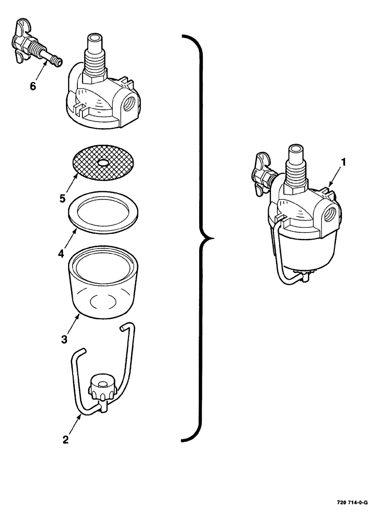 Схема запчастей Case IH 8840 - (03-008) - FUEL FILTER ASSEMBLY (10) - ENGINE