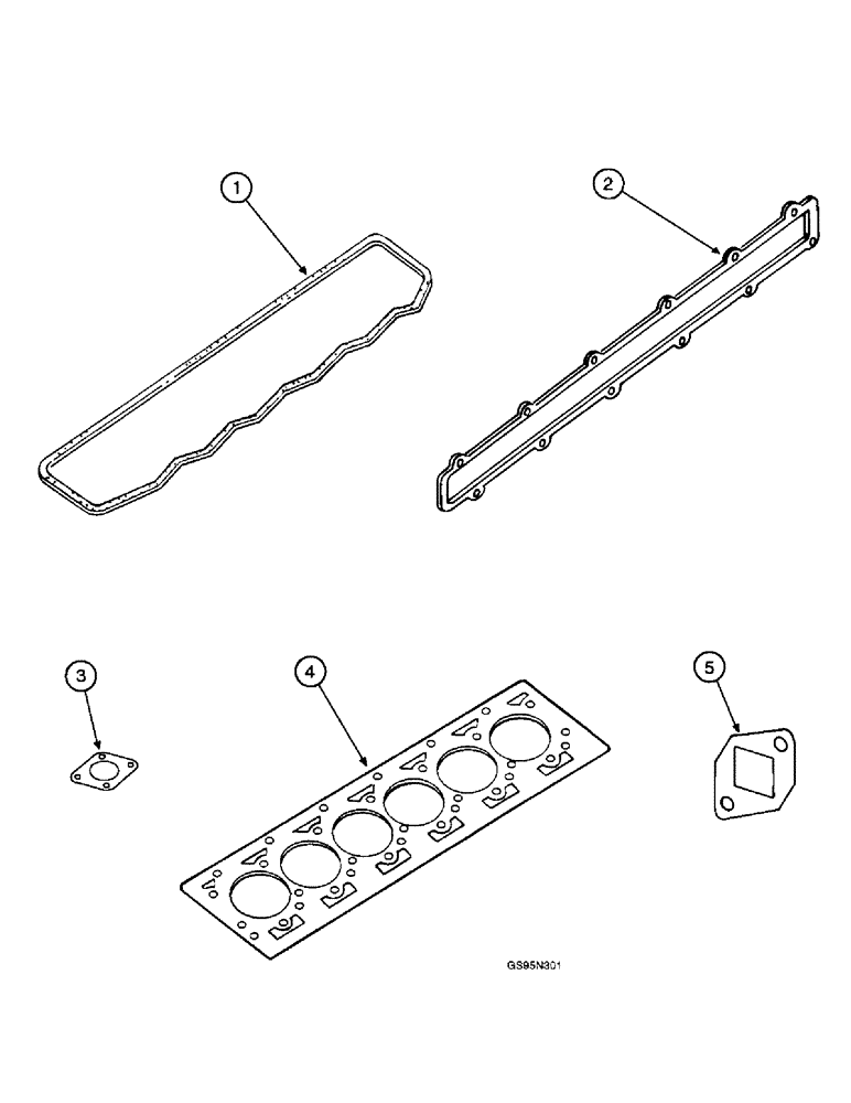 Схема запчастей Case IH D-358 - (6-022) - BASIC ENGINE, SHORT BLOCK ENGINE, SERVICE KITS 