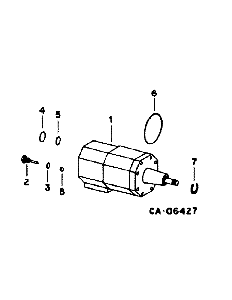 Схема запчастей Case IH 1420 - (10-28) - HYDRAULICS, STEERING HAND PUMP, ROSS, S/N 20000 AND BELOW (07) - HYDRAULICS