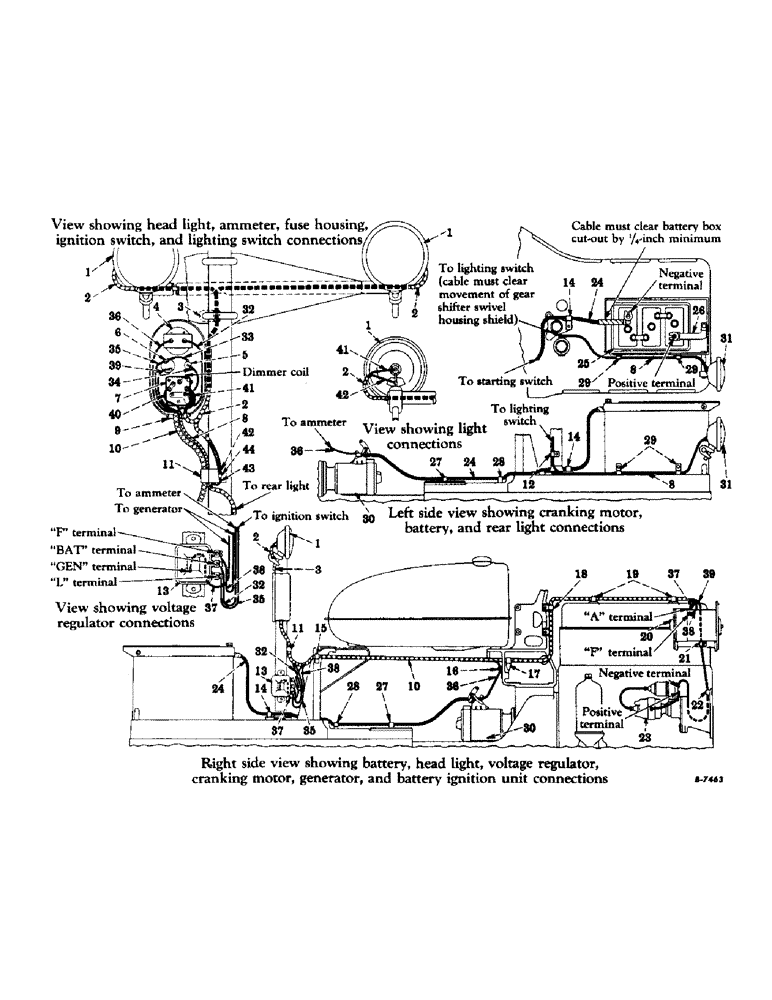 Схема запчастей Case IH SUPER M-TA - (138) - ELECTRICAL SYSTEM, CARBURETED ENGINE, ELECTRICAL STARTING AND LIGHTING, BATTERY IGNITION (06) - ELECTRICAL SYSTEMS