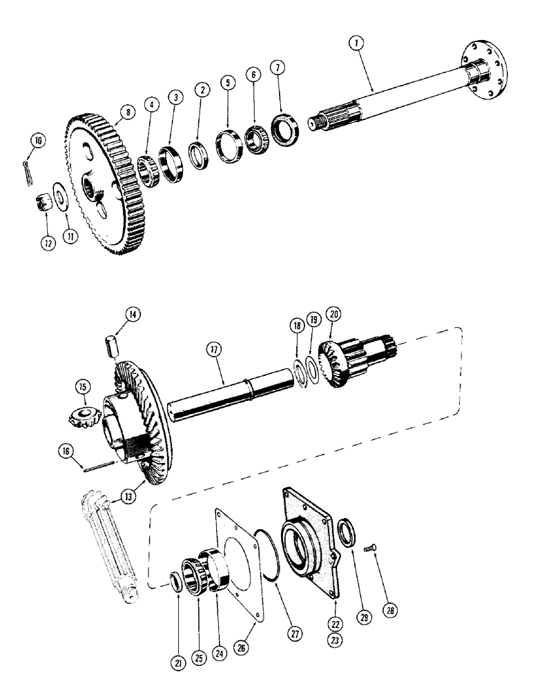 Схема запчастей Case IH M570AT - (064) - DIFFERENTIAL (06) - POWER TRAIN