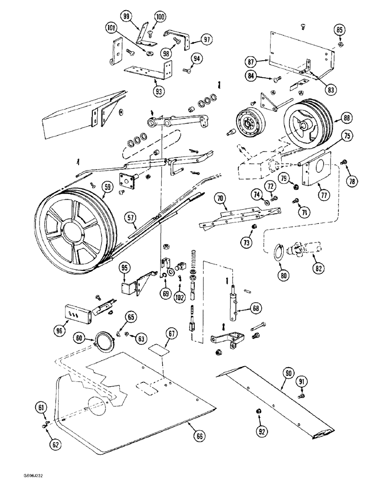 Схема запчастей Case IH 1660 - (9A-22) - FEEDER DRIVE, (CONTD) (13) - FEEDER