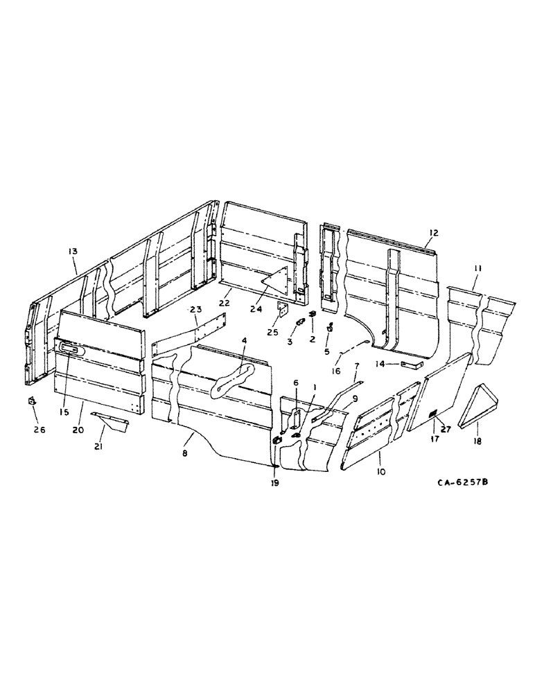 Схема запчастей Case IH 1482 - (20-08) - SEPARATOR, SHIELDS AND TRIM Separation