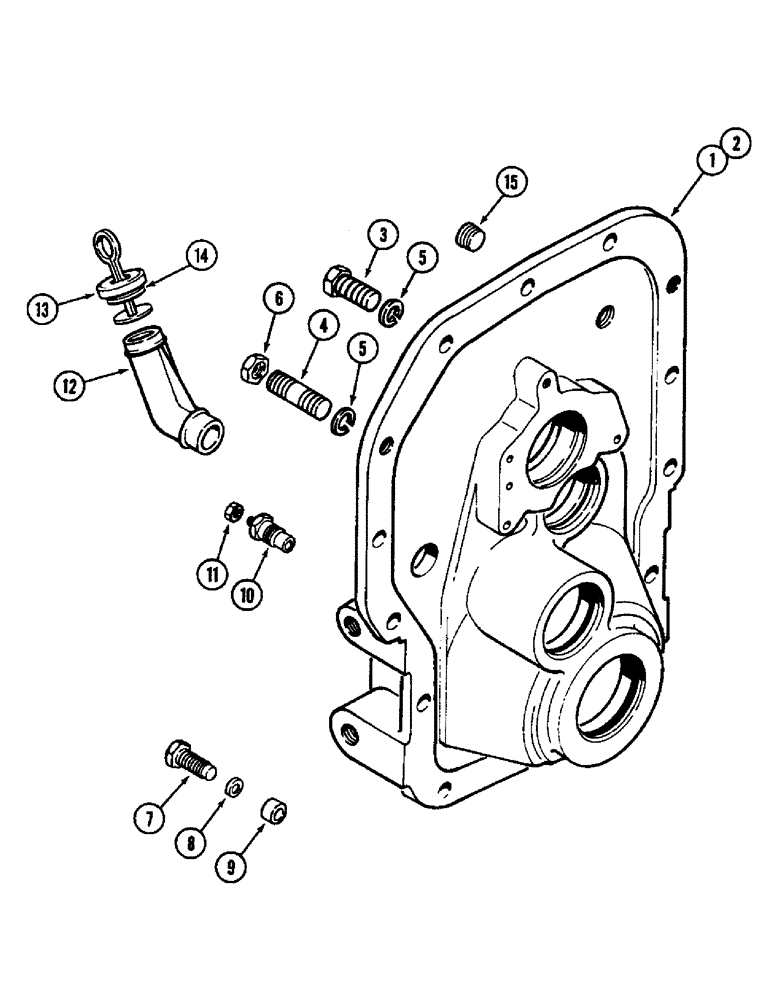 Схема запчастей Case IH 3294 - (6-230) - PTO HOUSING (06) - POWER TRAIN