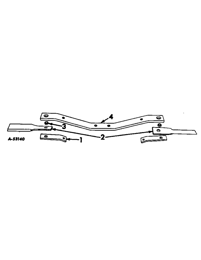 Схема запчастей Case IH 211 - (E-06) - ROTOR BAR AND BLADES, 1964 TO 1966 