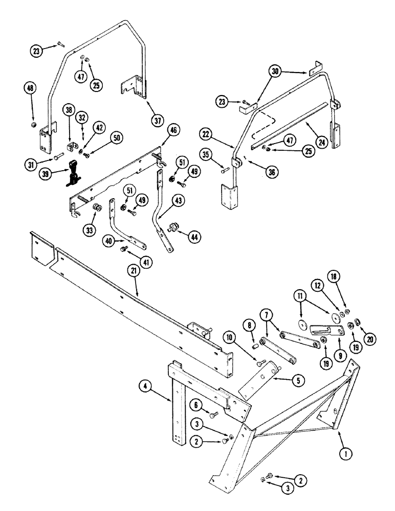 Схема запчастей Case IH 2594 - (9-026) - HOOD SUPPORTS, HINGE AND LATCH (09) - CHASSIS/ATTACHMENTS