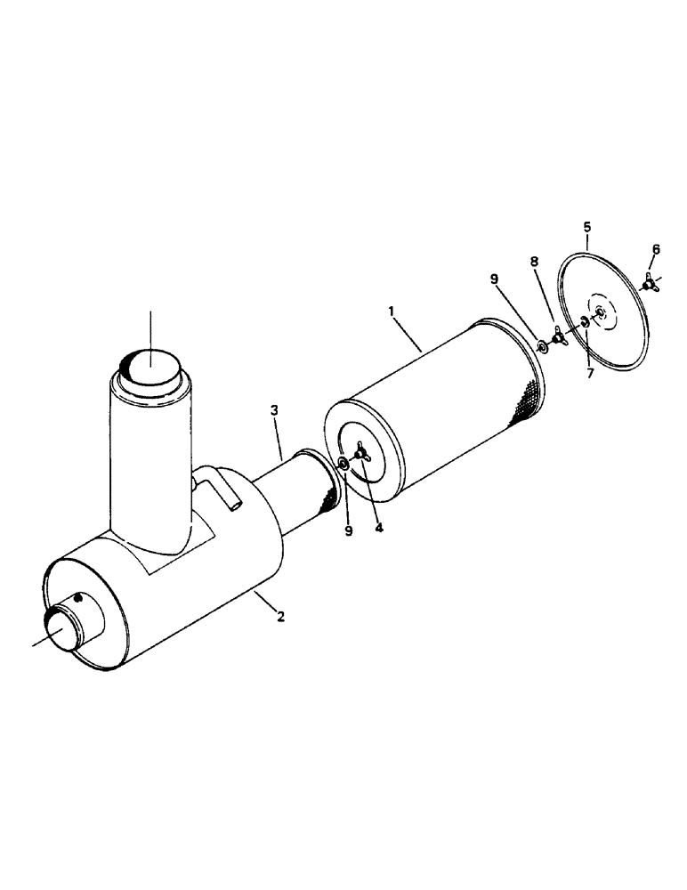 Схема запчастей Case IH 9130 - (04-50) - AIR CLEANER ASSEMBLY (04) - Drive Train