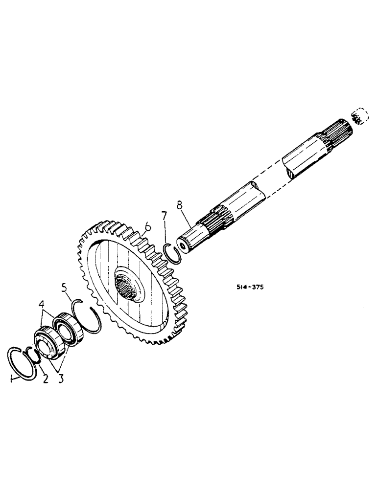 Схема запчастей Case IH 454 - (07-13) - HYDRO DRIVE GEAR AND PTO SHAFT (04) - Drive Train