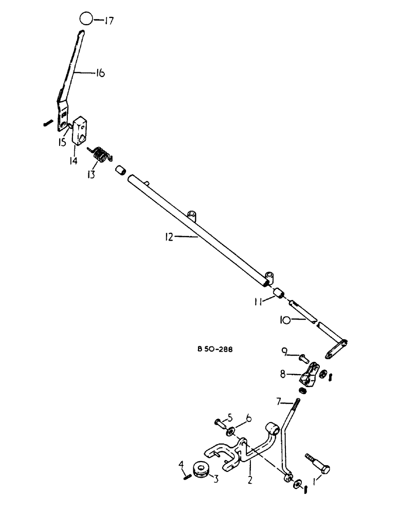 Схема запчастей Case IH 785 - (07-090) - POWER TAKE-OFF LEVER AND CONNECTIONS, 785 (04) - Drive Train