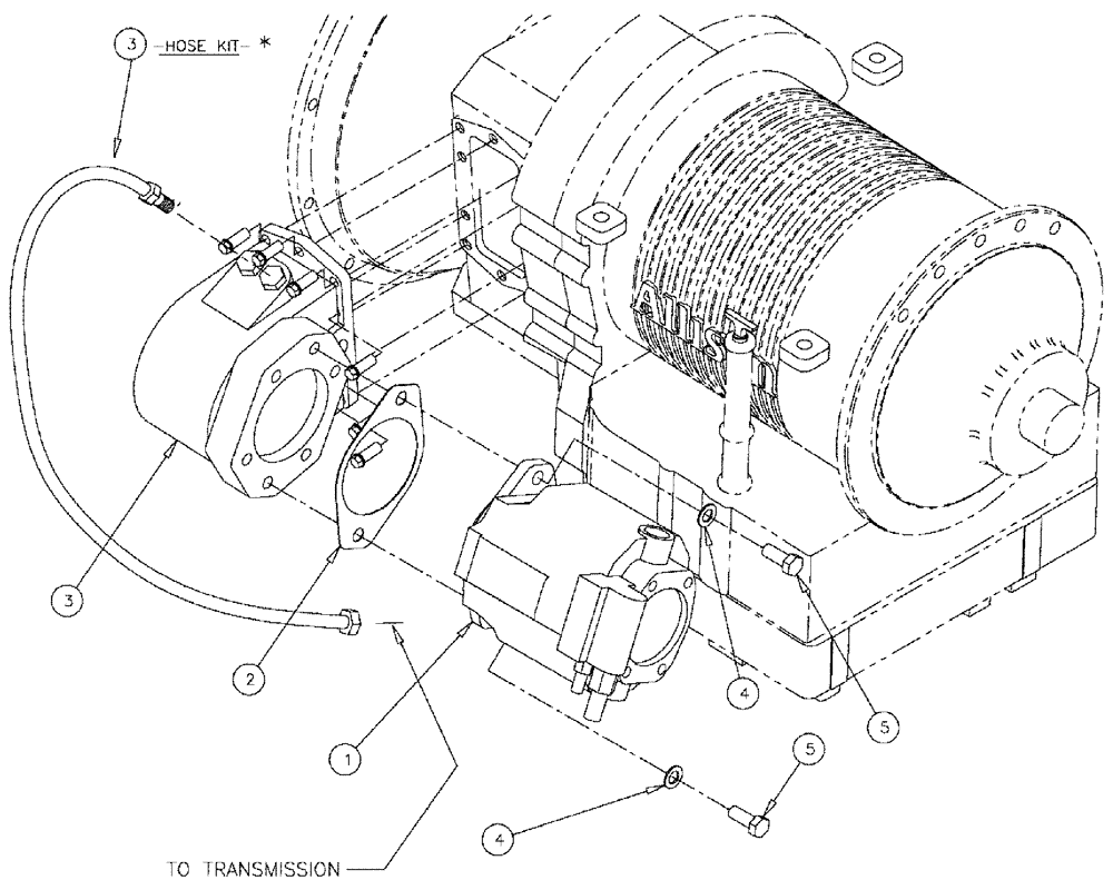 Схема запчастей Case IH 610 - (04-004) - PUMP/PTO GROUP Hydraulic Plumbing