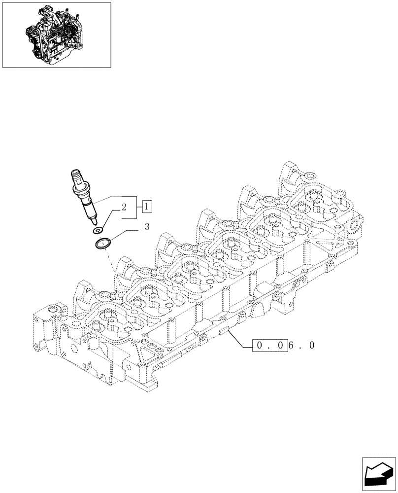 Схема запчастей Case IH F4GE0684C D600 - (0.14.0[02]) - INJECTION EQUIPMENT - INJECTOR (504063695) 