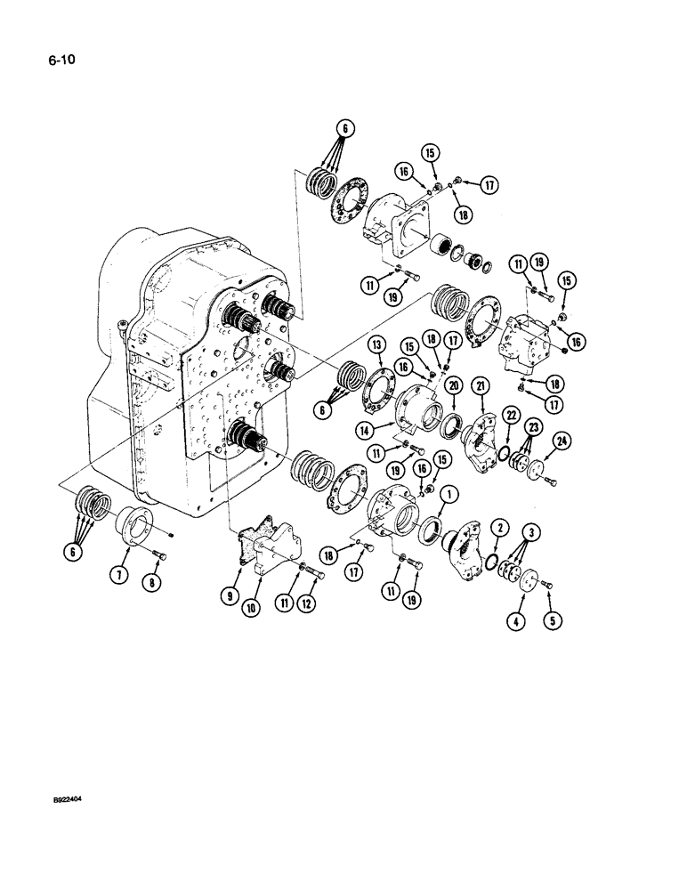 Схема запчастей Case IH 9250 - (6-010) - TRANSMISSION (06) - POWER TRAIN