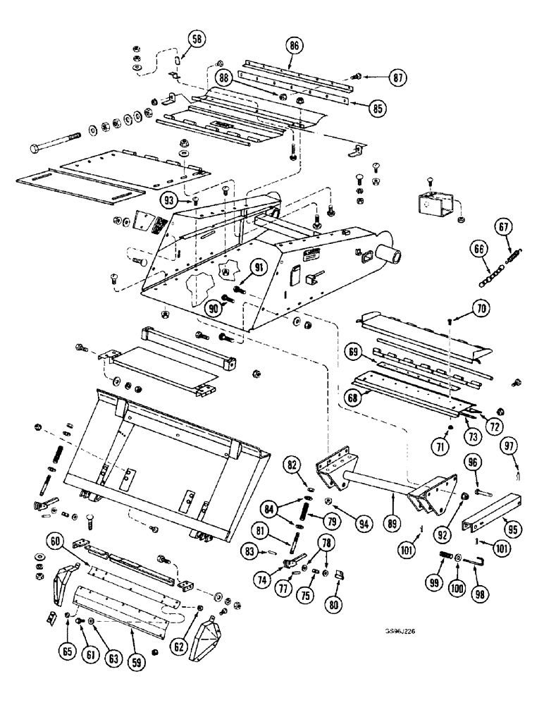 Схема запчастей Case IH 1660 - (9A-30) - FEEDER, (CONTD) (13) - FEEDER