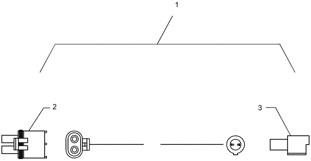 Схема запчастей Case IH 1210 - (55.100.22) - ELECTRICAL - HARNESS 84166338, MARKER ADAPTER, MOUNTED STACKER, RIGID MOUNTED MECHANICAL (55) - ELECTRICAL SYSTEMS