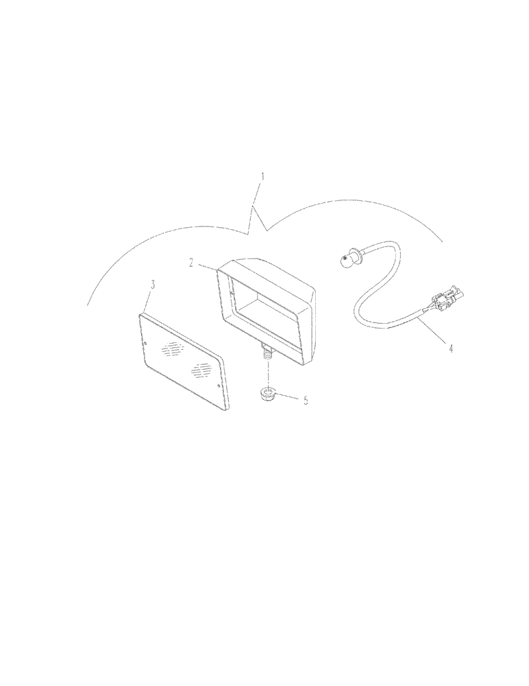 Схема запчастей Case IH 2344 - (04-46) - LAMP ASSY - GRAIN TANK - ASN JJC0174450 (06) - ELECTRICAL