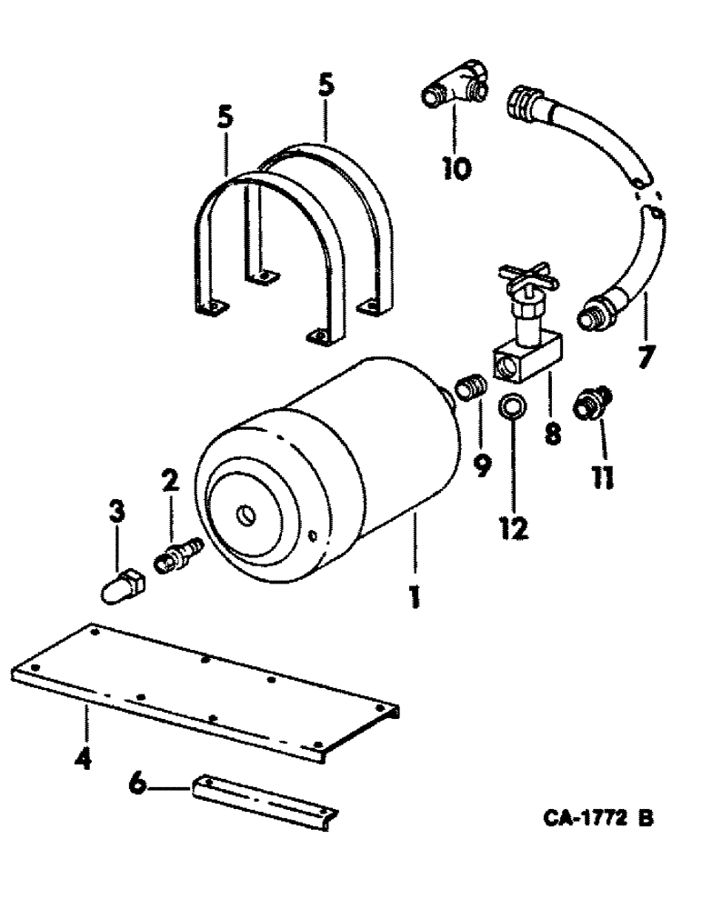 Схема запчастей Case IH 815 - (10-26) - HYDRAULICS, ACCUMULATOR (07) - HYDRAULICS