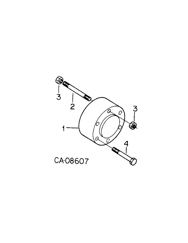 Схема запчастей Case IH 244 - (15-04[1]) - WHEELS AND TRACTION, REAR WHEEL SPACER Wheels & Traction