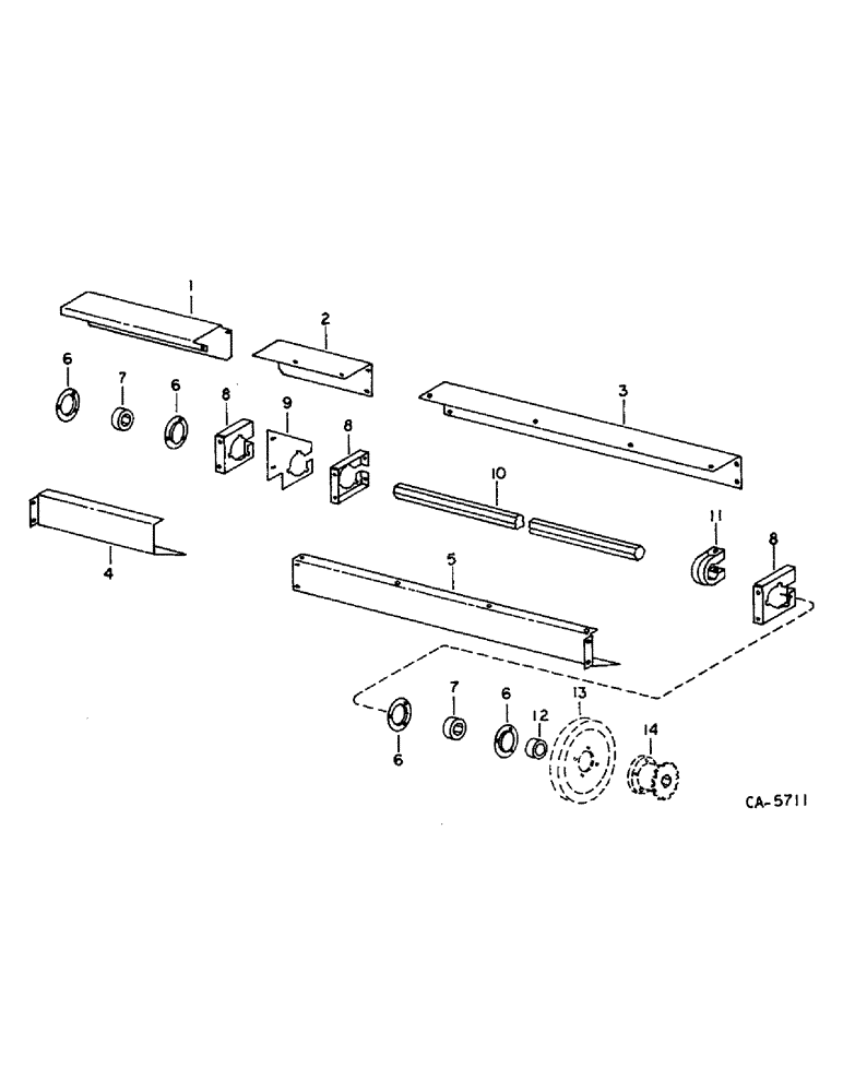 Схема запчастей Case IH 820 - (D-35) - HEADER JACKSHAFT, HEADER, JACKSHAFT DRIVE (58) - ATTACHMENTS/HEADERS