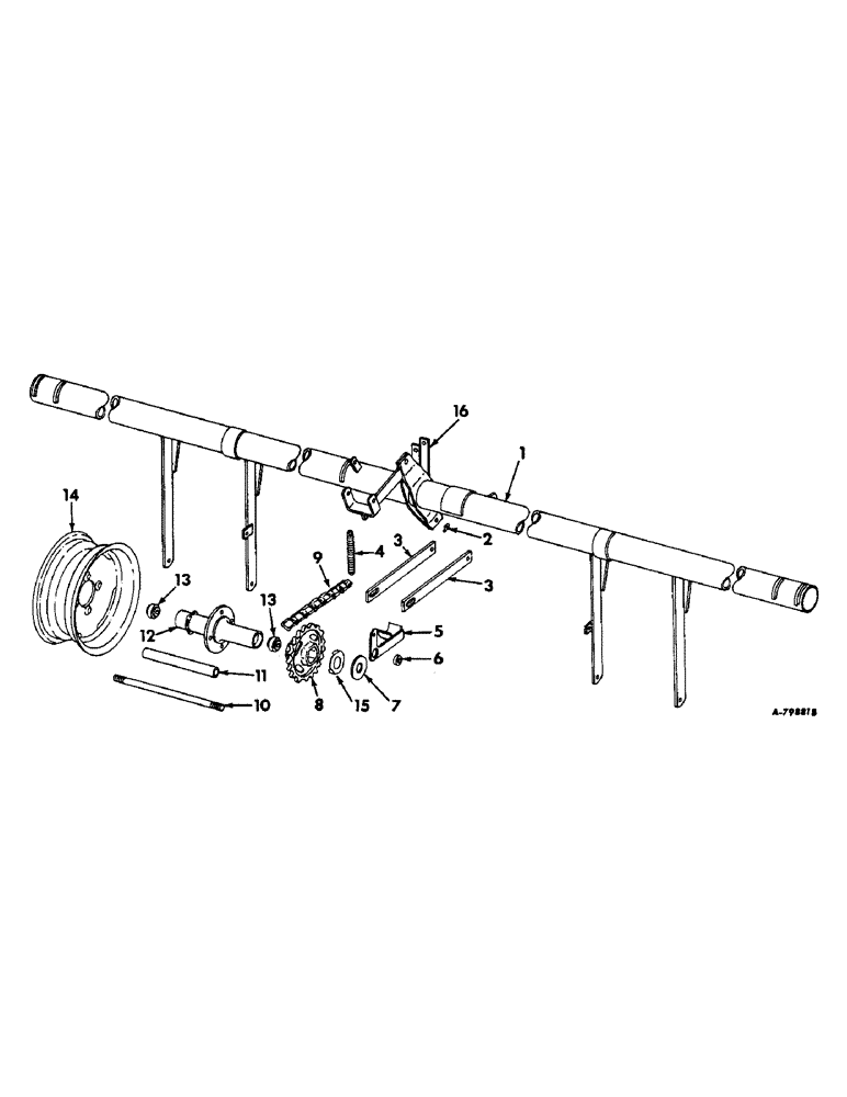 Схема запчастей Case IH 466 - (J-06) - FRAME AND WHEEL 