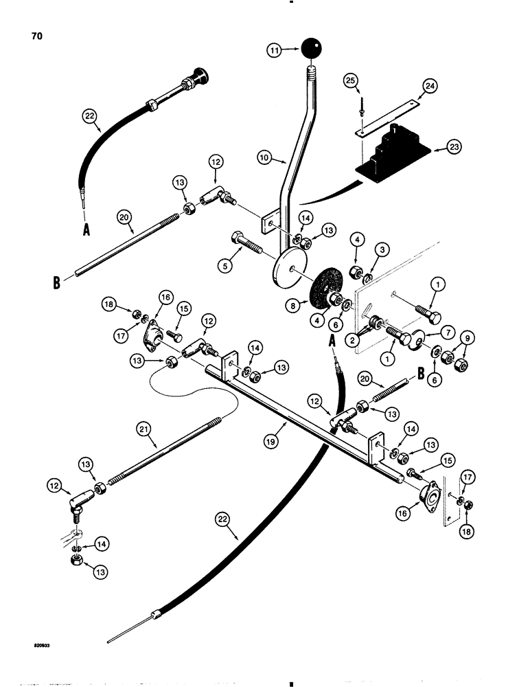 Схема запчастей Case IH 1845B - (070) - GASOLINE ENGINE CONTROLS (03) - FUEL SYSTEM