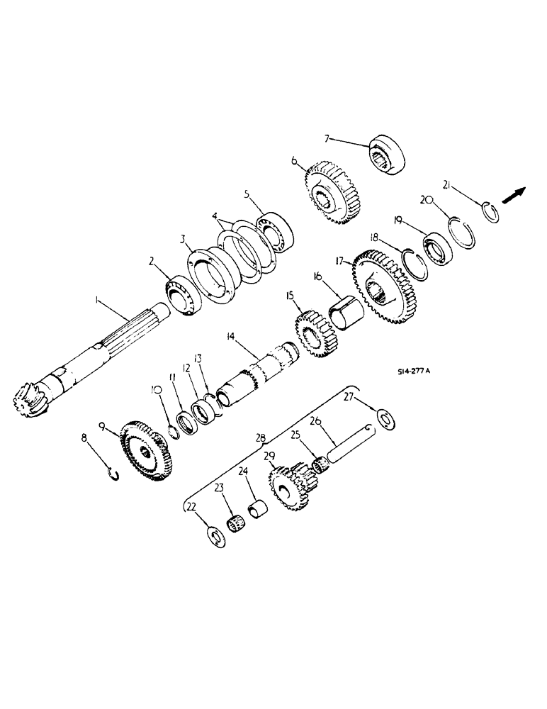 Схема запчастей Case IH 784 - (07-096) - RANGE TRANSMISSION, IN-REAR FRAME, 4-WHEEL DRIVE (04) - Drive Train