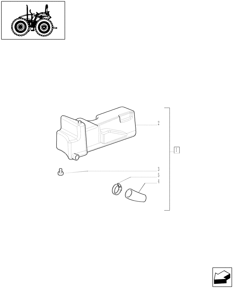 Схема запчастей Case IH JX80 - (1.14.0/01[02]) - FUEL TANK - FOR HIGH CLEARANCE VERSION (02) - ENGINE EQUIPMENT