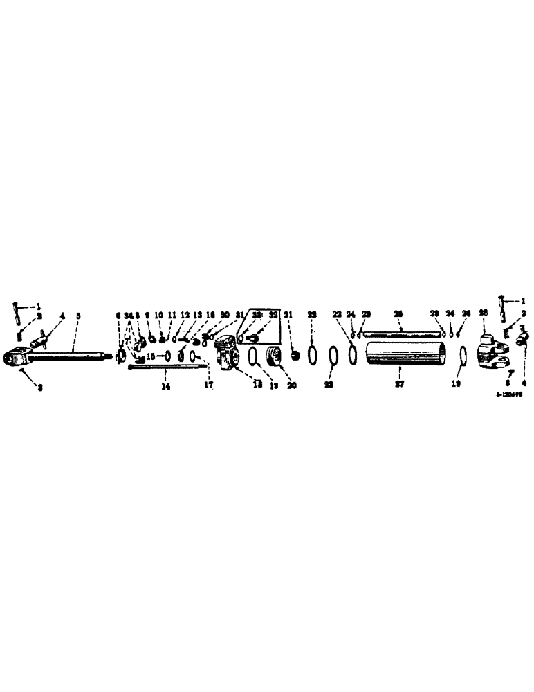 Схема запчастей Case IH 620 - (AC-13) - HYDRAULIC CYLINDER, 2-1/2 X 8 