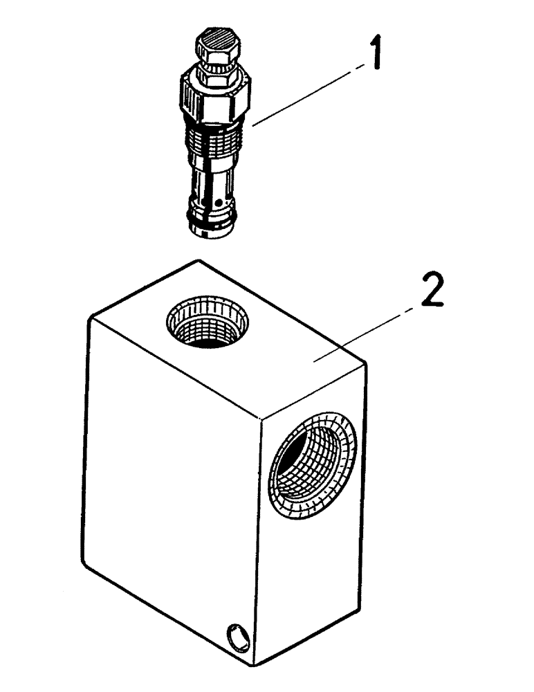Схема запчастей Case IH 7700 - (B04-60) - HYDRAULIC RELIEF VAVE, TRACK ADJUSTER 7700 Hydraulic Components & Circuits
