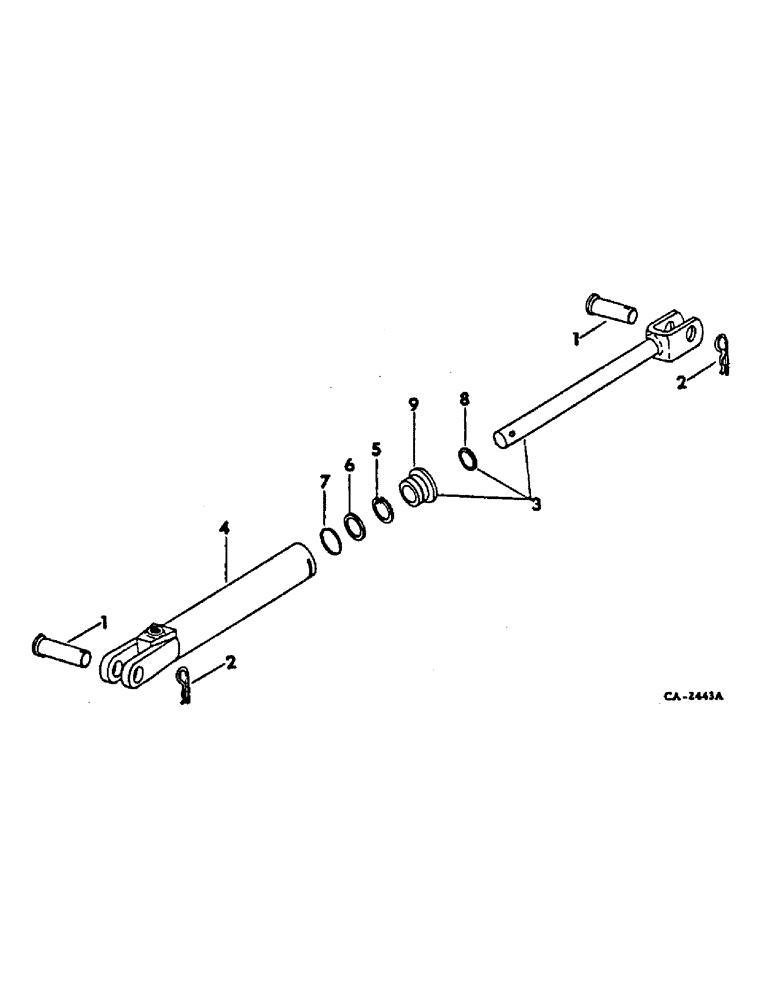 Схема запчастей Case IH 300 - (AG-11) - HYDRAULIC MARKER CYLINDER, FOR PLANTERS W/HYDRAULIC MARKER 