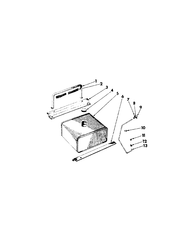 Схема запчастей Case IH 201 - (A-029) - FUEL TANK (10) - ENGINE