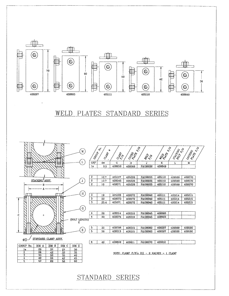 Схема запчастей Case IH 7700 - (B15[01]) - STAUFF CLAMPS (STANDARD) Hydraulic Components & Circuits
