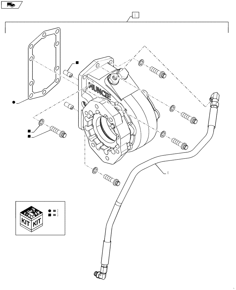 Схема запчастей Case IH 610 - (35.220.02) - PTO ASSY (35) - HYDRAULIC SYSTEMS